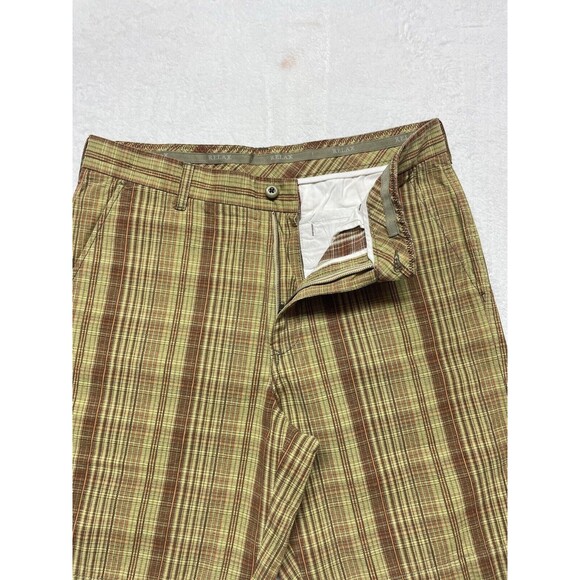 Tommy Bahama Relaxed Men's Cotton/Linen Shorts Sz 34 Multicolor Plaid Flat Front - Picture 5 of 13